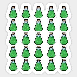 DIY Green Potions/Poisons for Tabletop Board Games (Style 4) Sticker